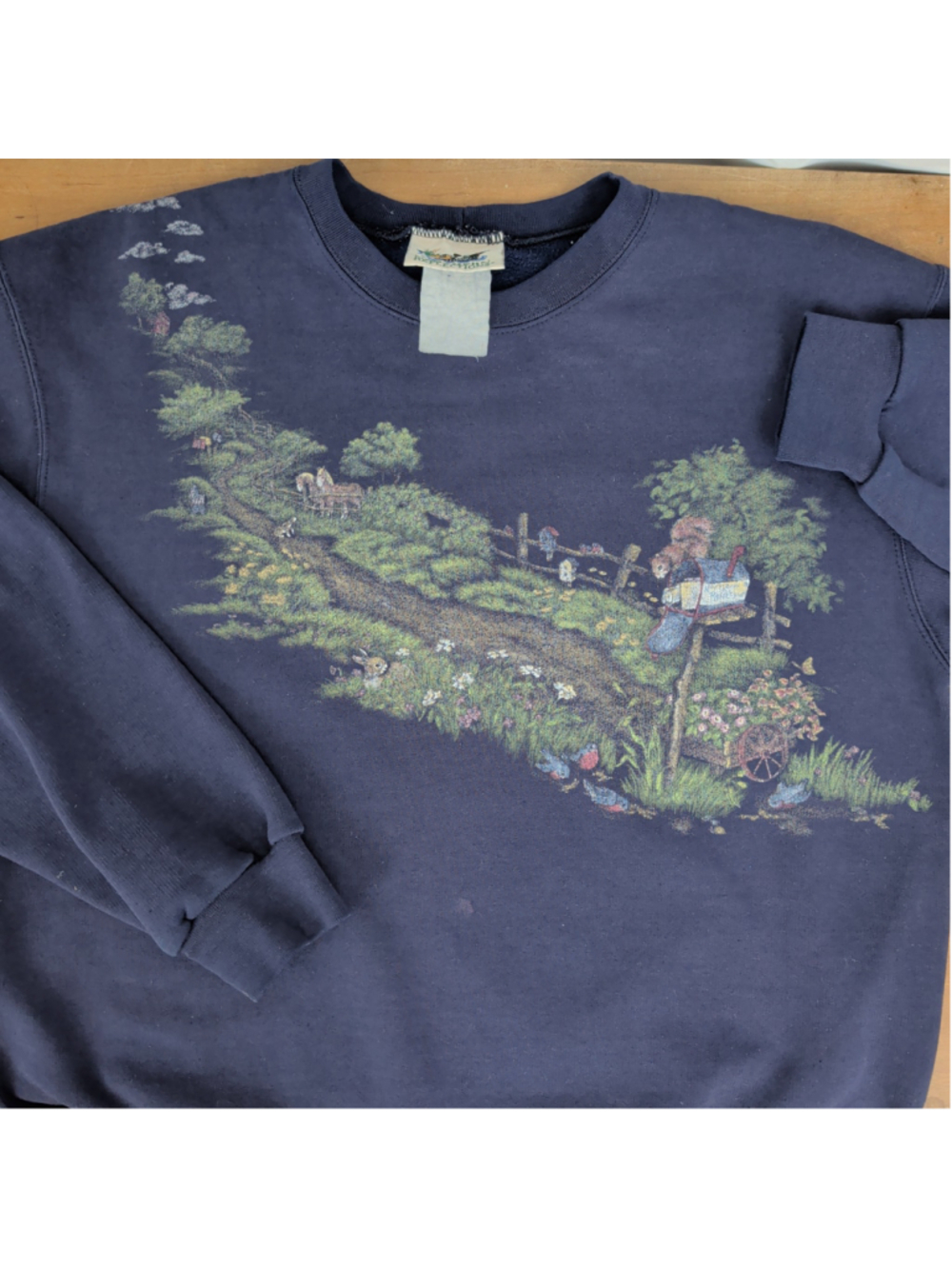 Vintage Northern Reflections wrap around path graphic sweatshirt